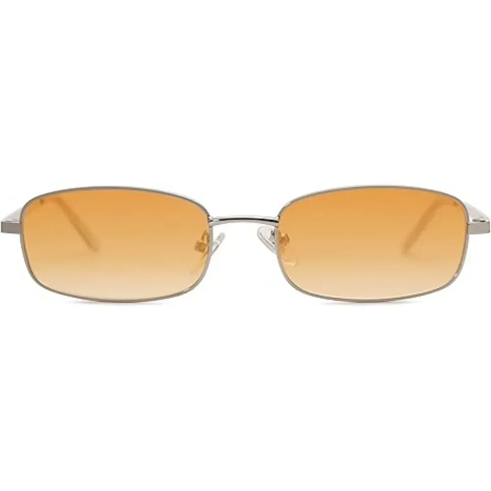 Trendy Small Y2K Rectangle Sunglasses for Women and Men Retro SJ1187